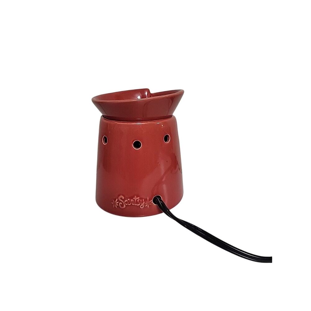 Scentsy Wax Warmer Tribeca Mid Size Retired Brick Red Color